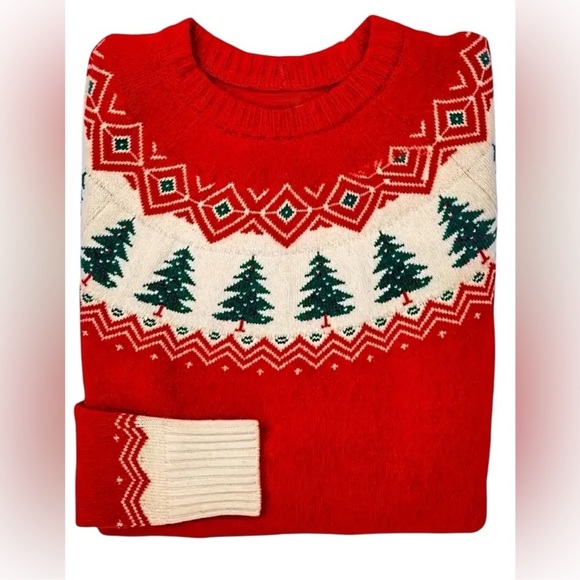 NEW Women’s Red Merry & Bright Pullover Sweater - Picture 2 of 7